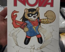 Ms. Marvel completed by Mr. Enid Balam at Fan Fusion 2026, in the image of Kitt's superhero teddy bears.